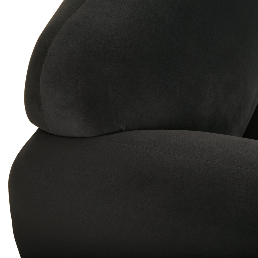 50" Dark Gray Upholstered 2-Seater Loveseat Sofa