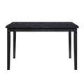 Black Modern Wooden Dining Table Casual Style