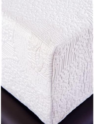 Queen Size Green Tea Memory Foam Mattress, White Polyester