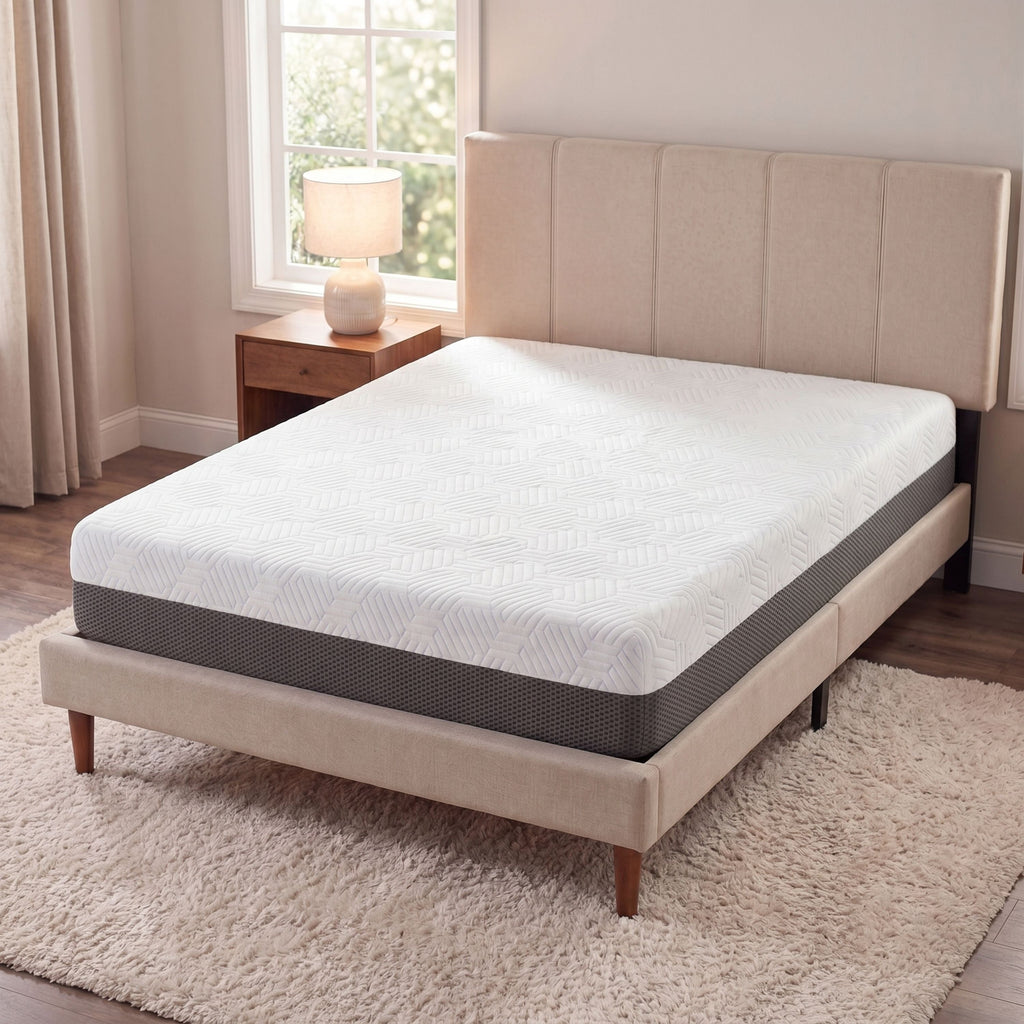 8 Inch Gel Memory Foam Mattress with Temperature Regulating Cover