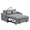 Modern Velvet Loveseat Futon Sofa Bed with Reclining Back