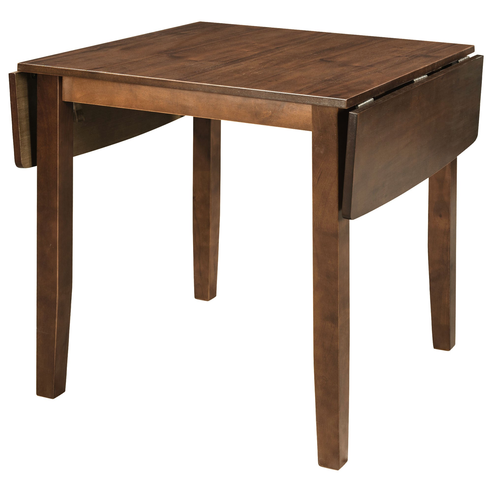 3-Piece Wood Drop Leaf Breakfast Nook Dining Table Set Walnut