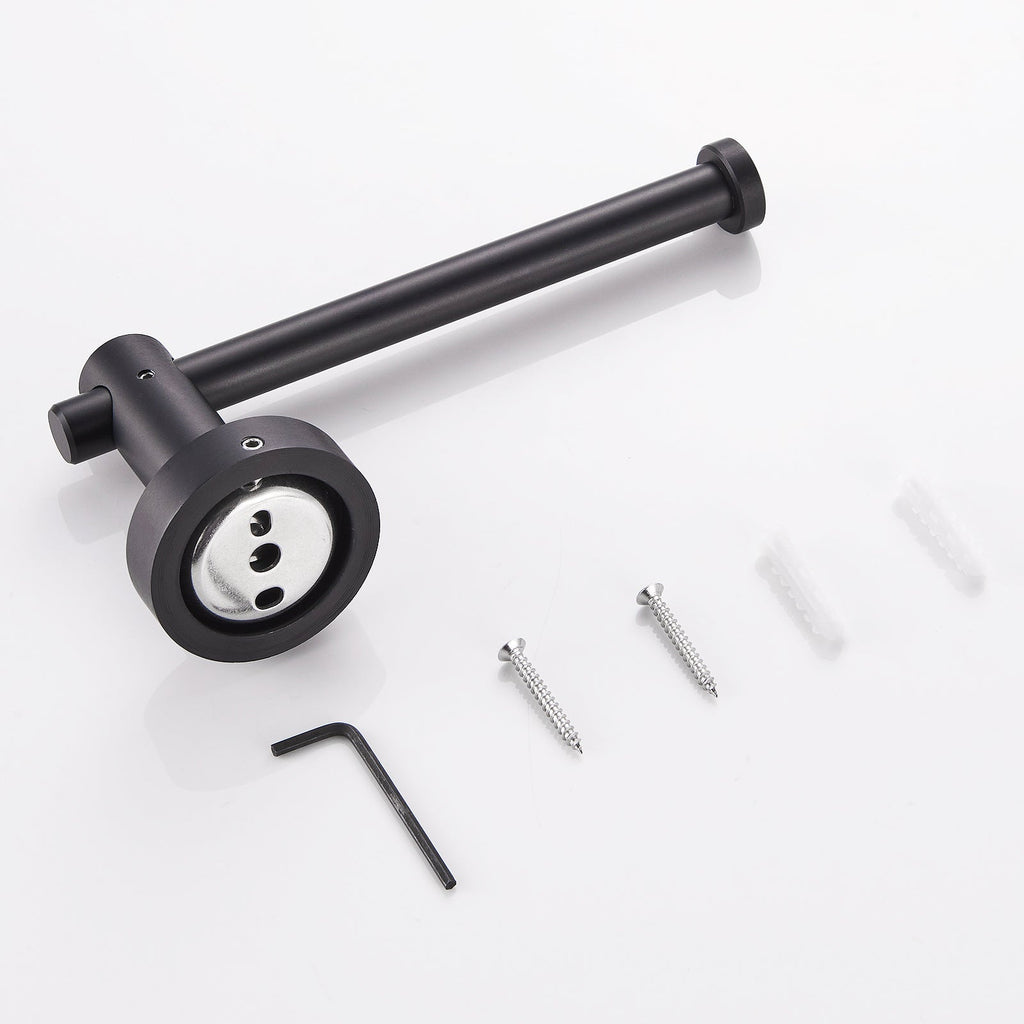 Matte Black Aluminum Towel Bar Set 3-Piece 16-27