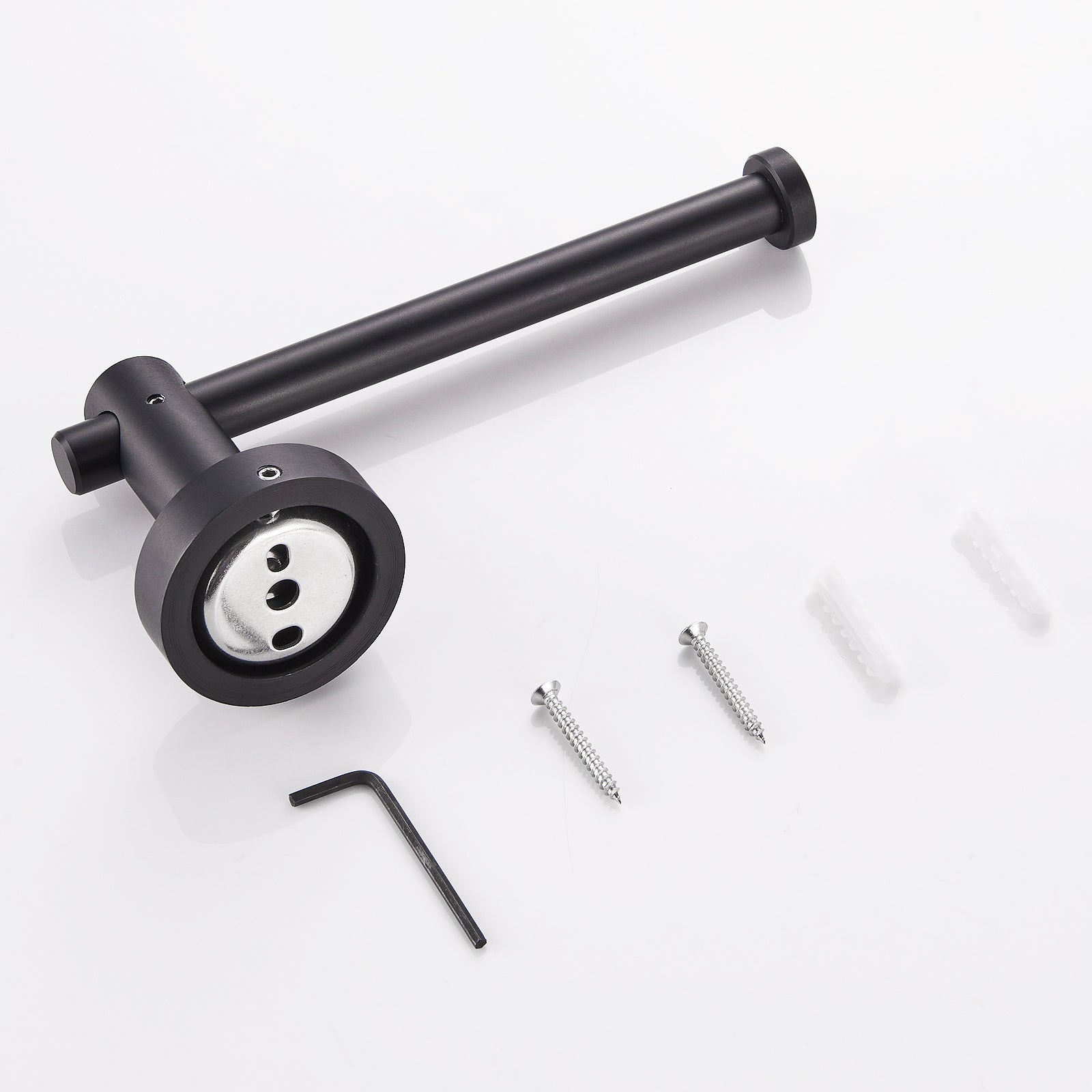 Matte Black Aluminum Towel Bar Set 3-Piece 16-27