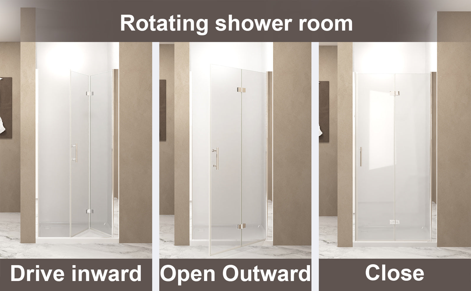 29-28" x 72" Bifold Shower Door Tempered Glass Chrome Frame