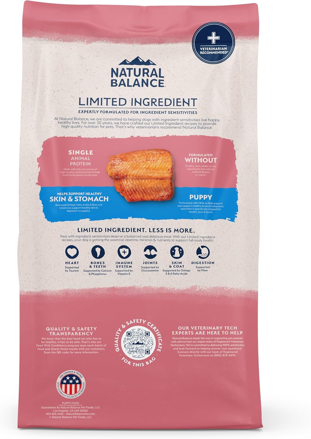 Natural Balance Limited Ingredient Puppy Dry Dog Food with Healthy Grains