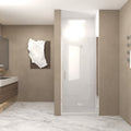 29-28" x 72" Bifold Shower Door Tempered Glass Chrome Frame