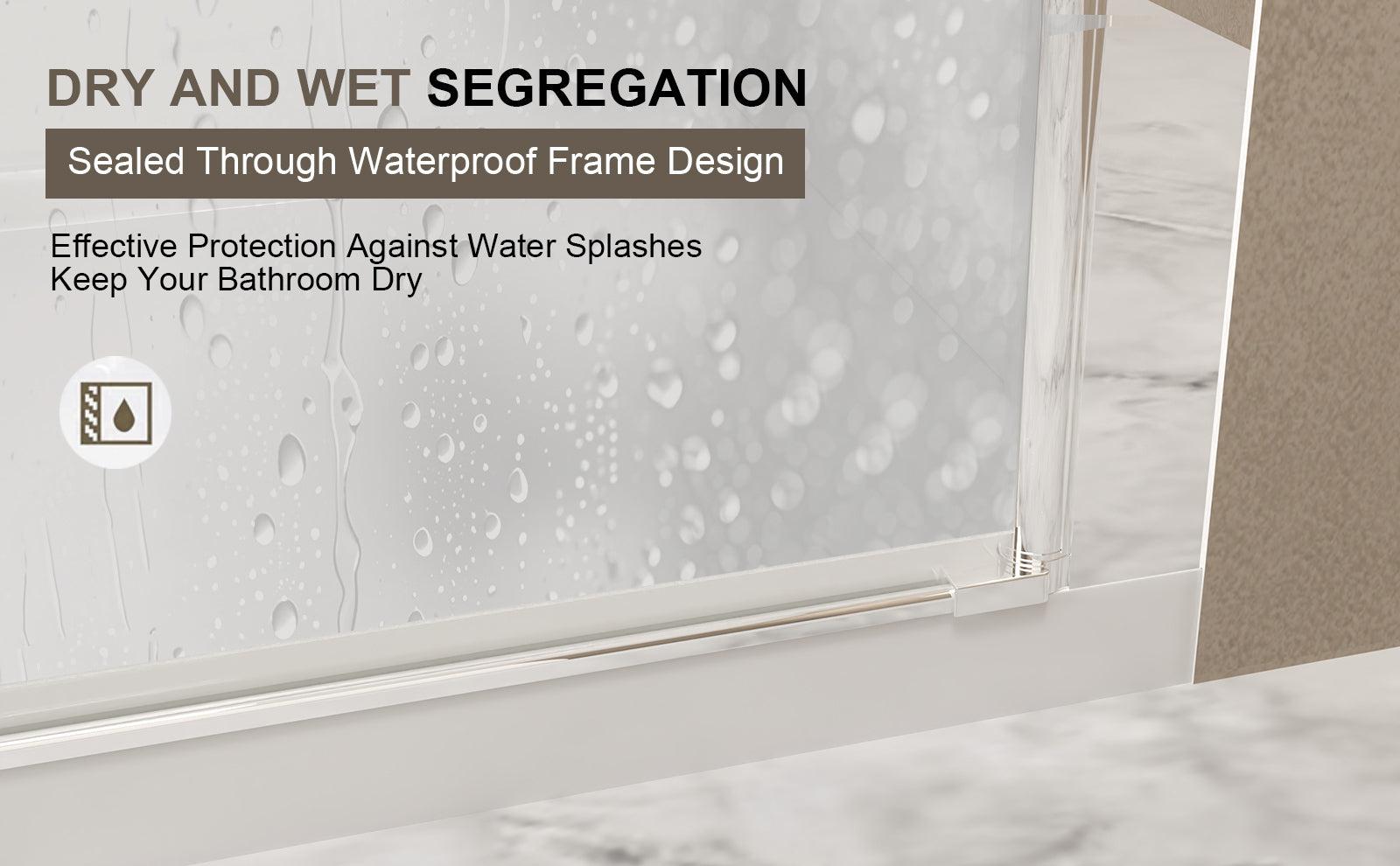 29-28" x 72" Bifold Shower Door Tempered Glass Chrome Frame