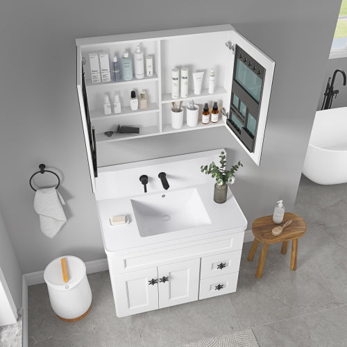 Frameless Mirror Medicine Cabinet - Beveled Edges - 36" x 26"