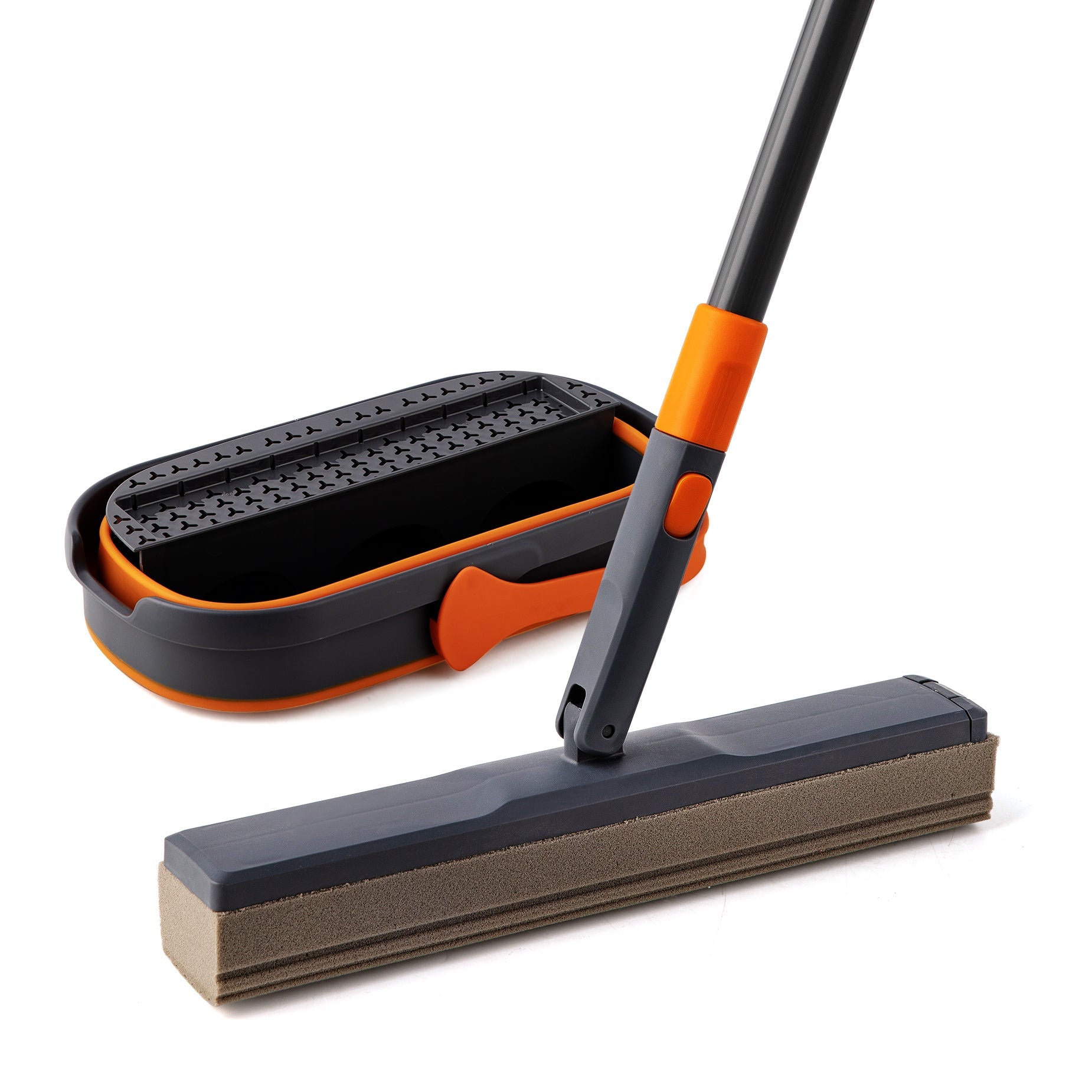 Sponge Mop and Collapsible Bucket Floor Cleaning Kit