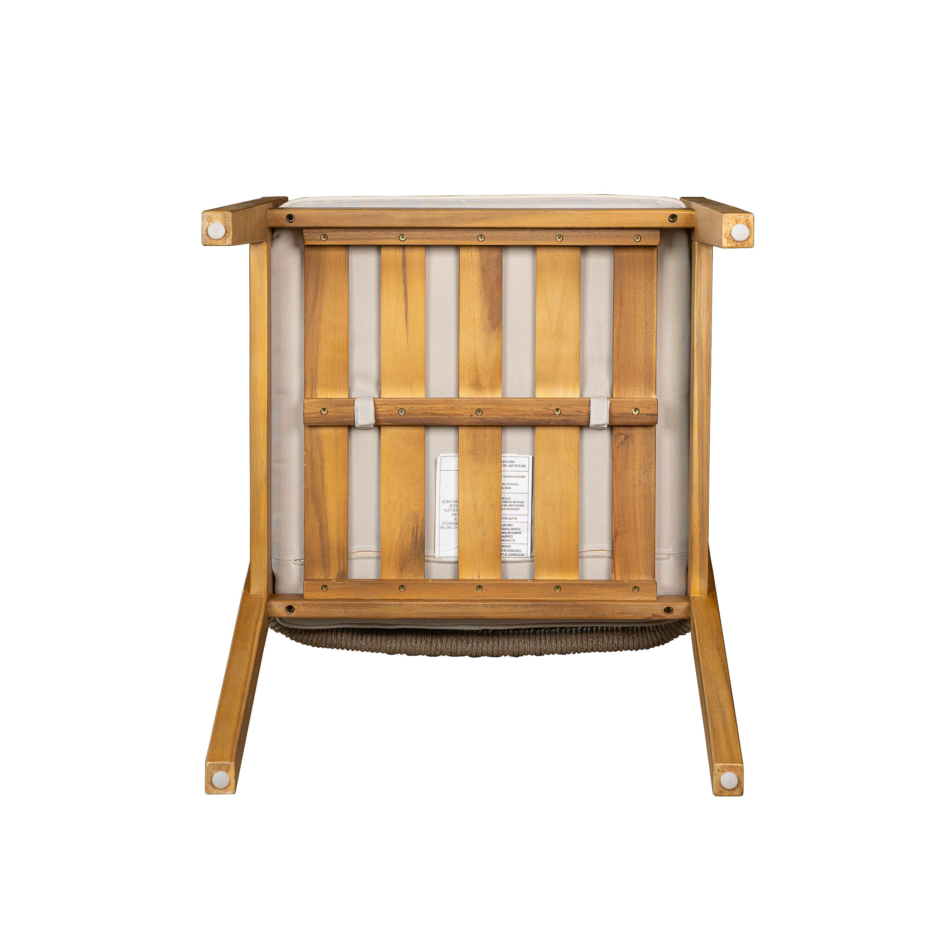 7-Piece Outdoor Dining Set Acacia Wood Table Rope Chairs
