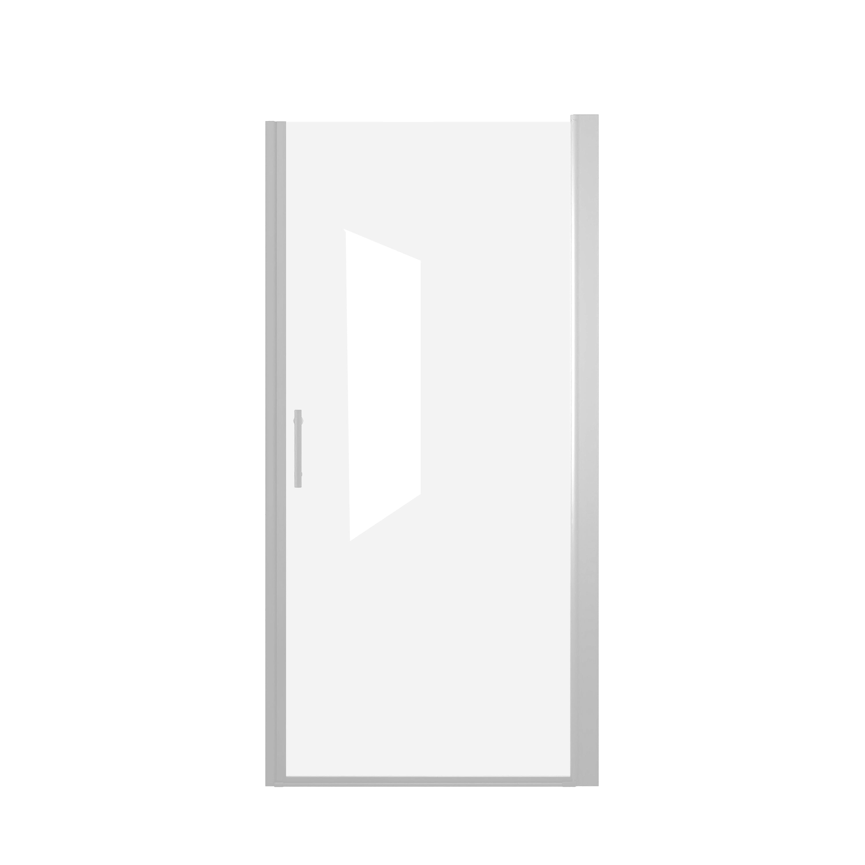 Bifold Shower Door 29-28" x 72" 6mm Tempered Glass Matte Black