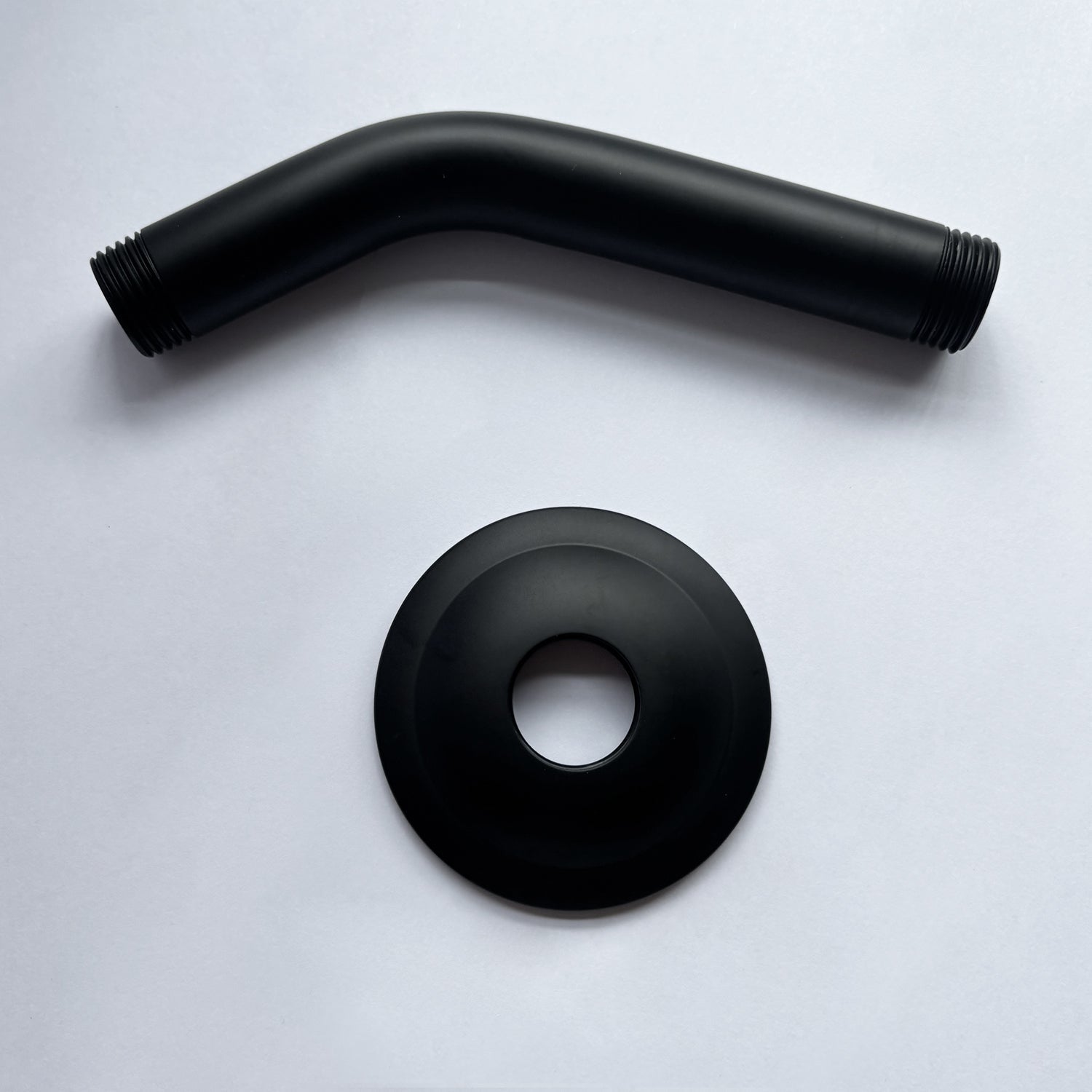 1/2 NPT Shower Arm with Flange - Wall Mount Rain Head Extension