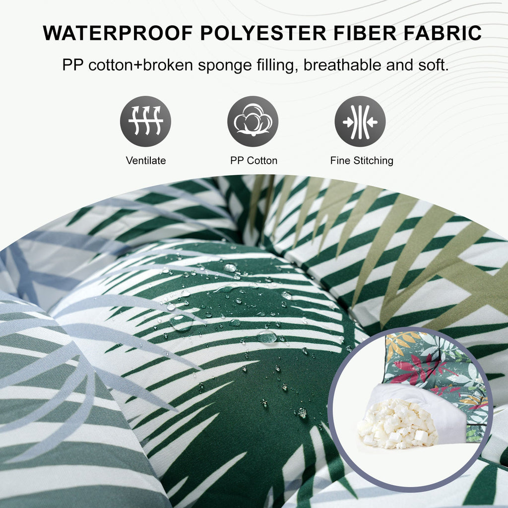 Waterproof Porch Swing Cushion 71 x 40 in 4 in Thick Bench Pad