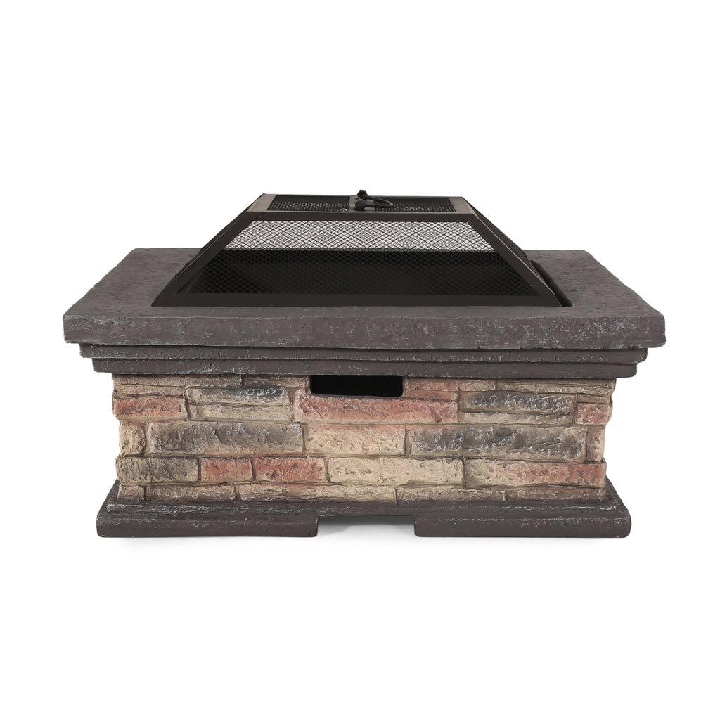 MGO 29" SQUARE WOOD BURNING FIRE PIT