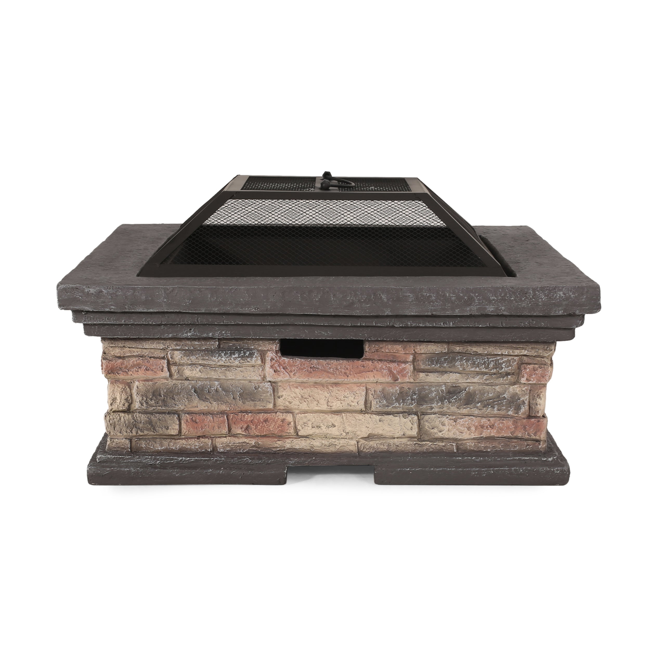 MGO 29" SQUARE WOOD BURNING FIRE PIT
