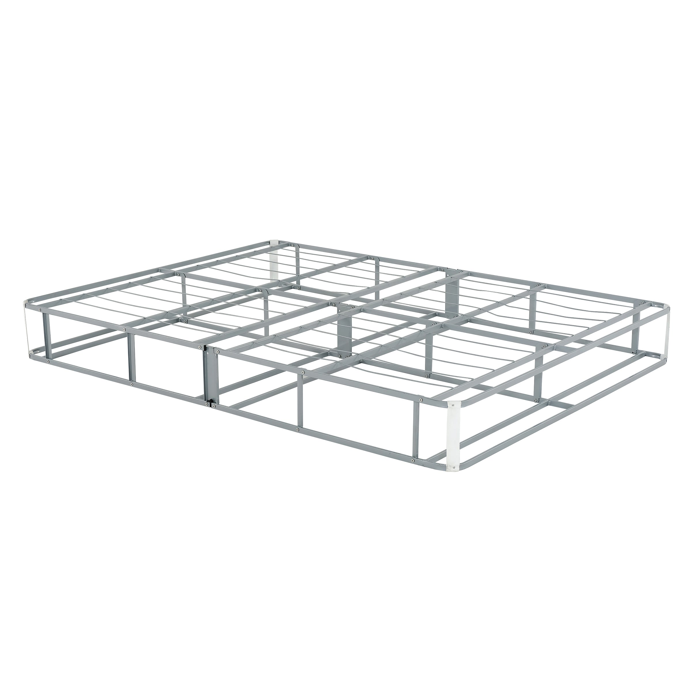 Full-Size Foldable Metal Mattress Bed Base with Box Spring