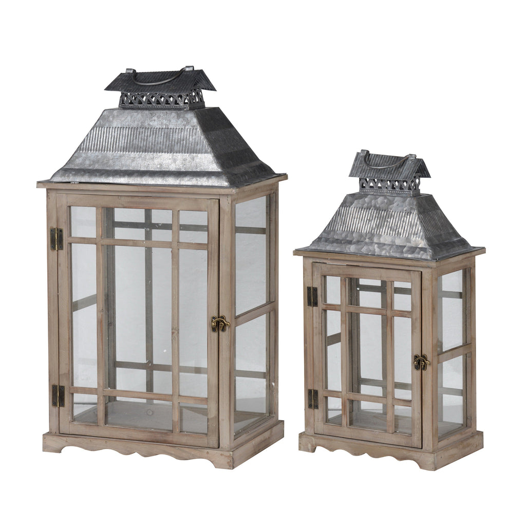Classic Scape Lanterns Set of 2