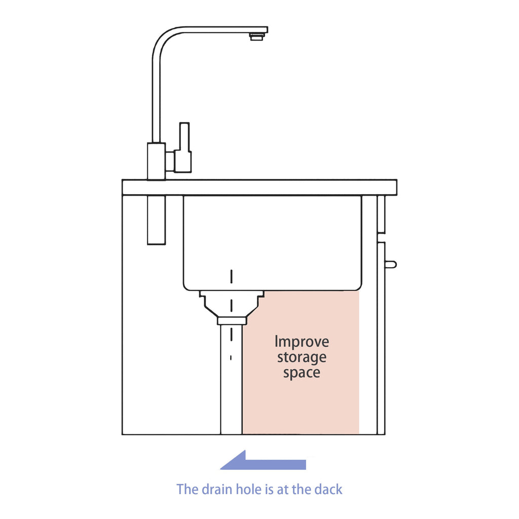Stainless Steel Single Bowl Undermount Kitchen Sink 23x19x10