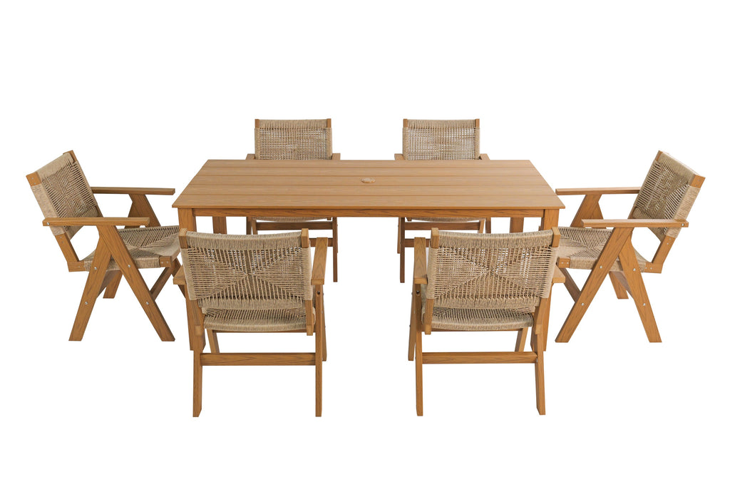 2 Piece HIPS Outdoor Dining Chair Set