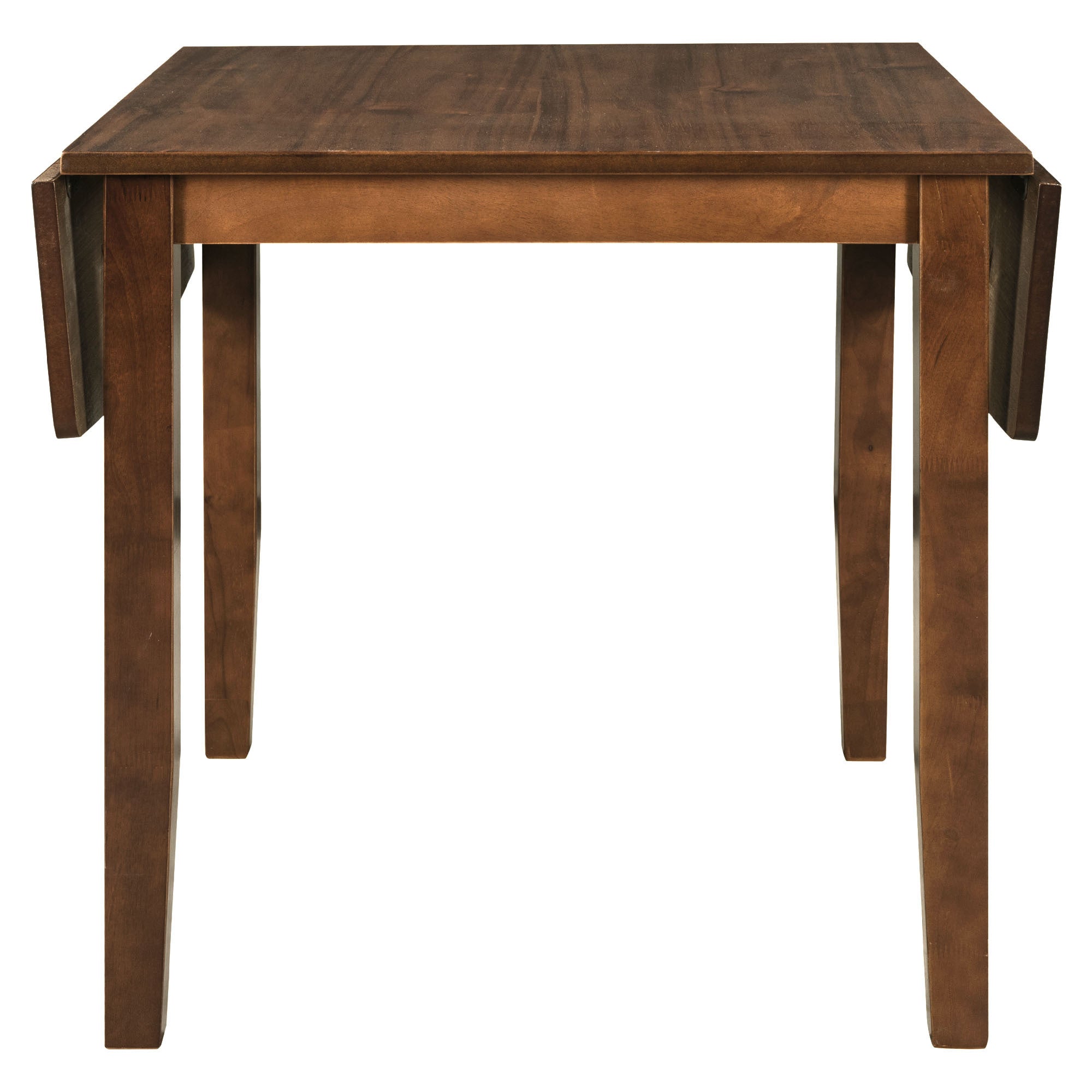 3-Piece Wood Drop Leaf Breakfast Nook Dining Table Set Walnut