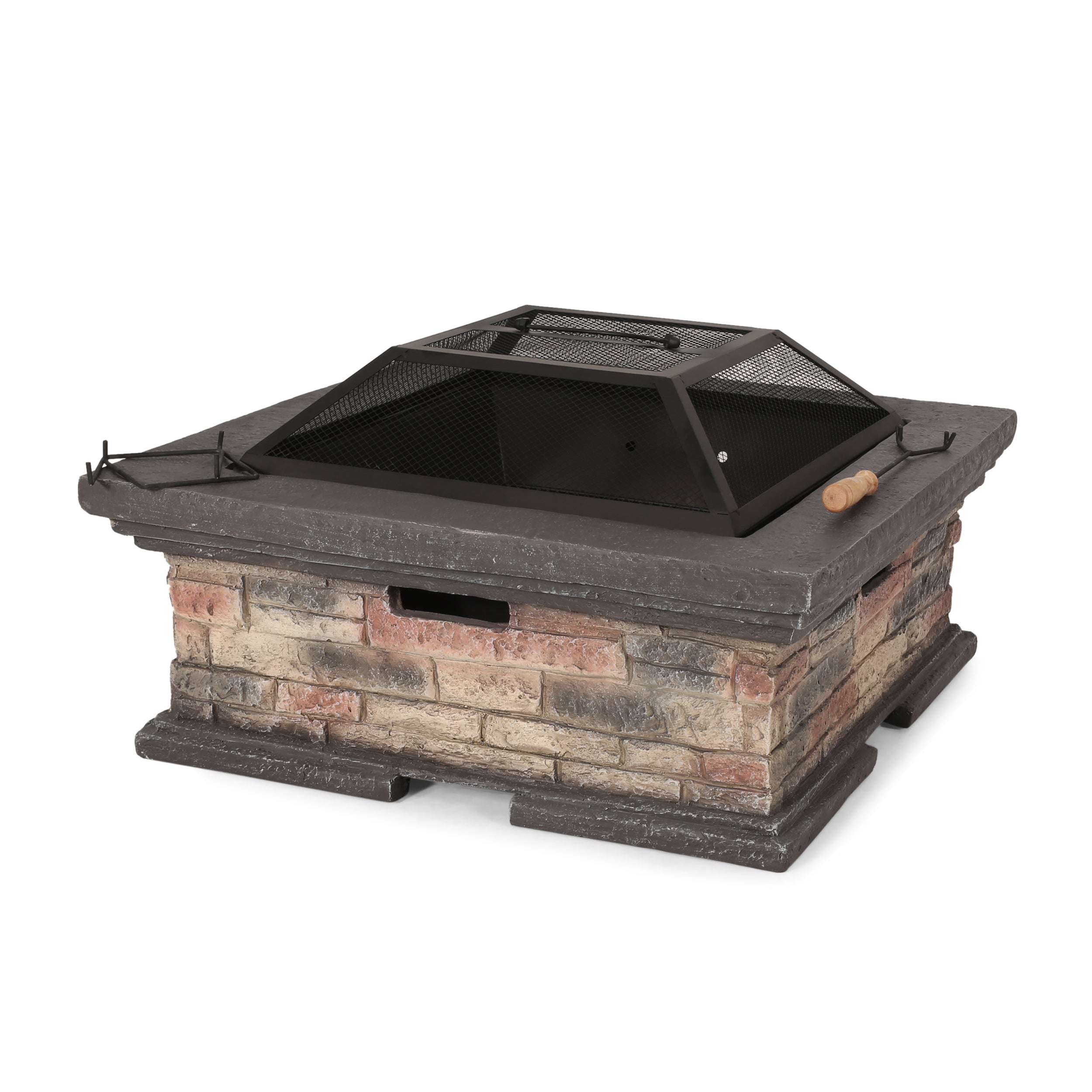 MGO 29" SQUARE WOOD BURNING FIRE PIT