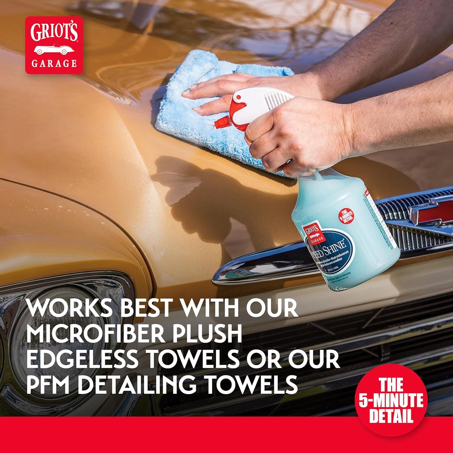 Griot’s Garage Speed Shine Car Detail Spray Quick Detailer Gloss Finish