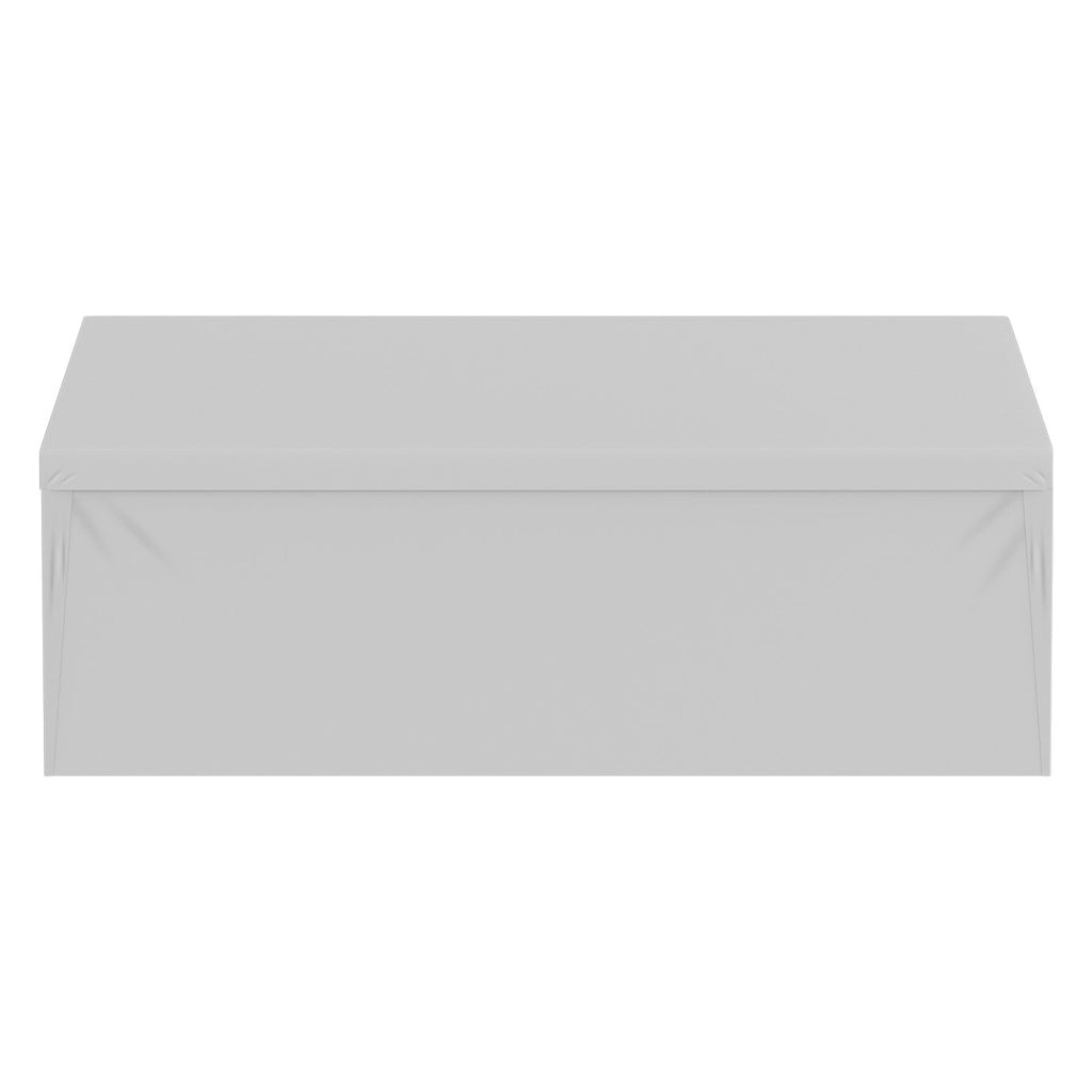 10 x 20 ft Carport Canopy Replacement Cover Top + Side Wall