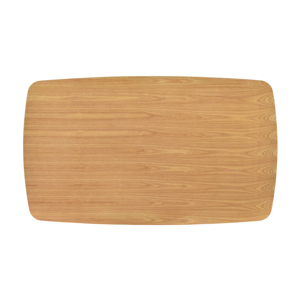 Natural Oak Finish Wooden Dining Table