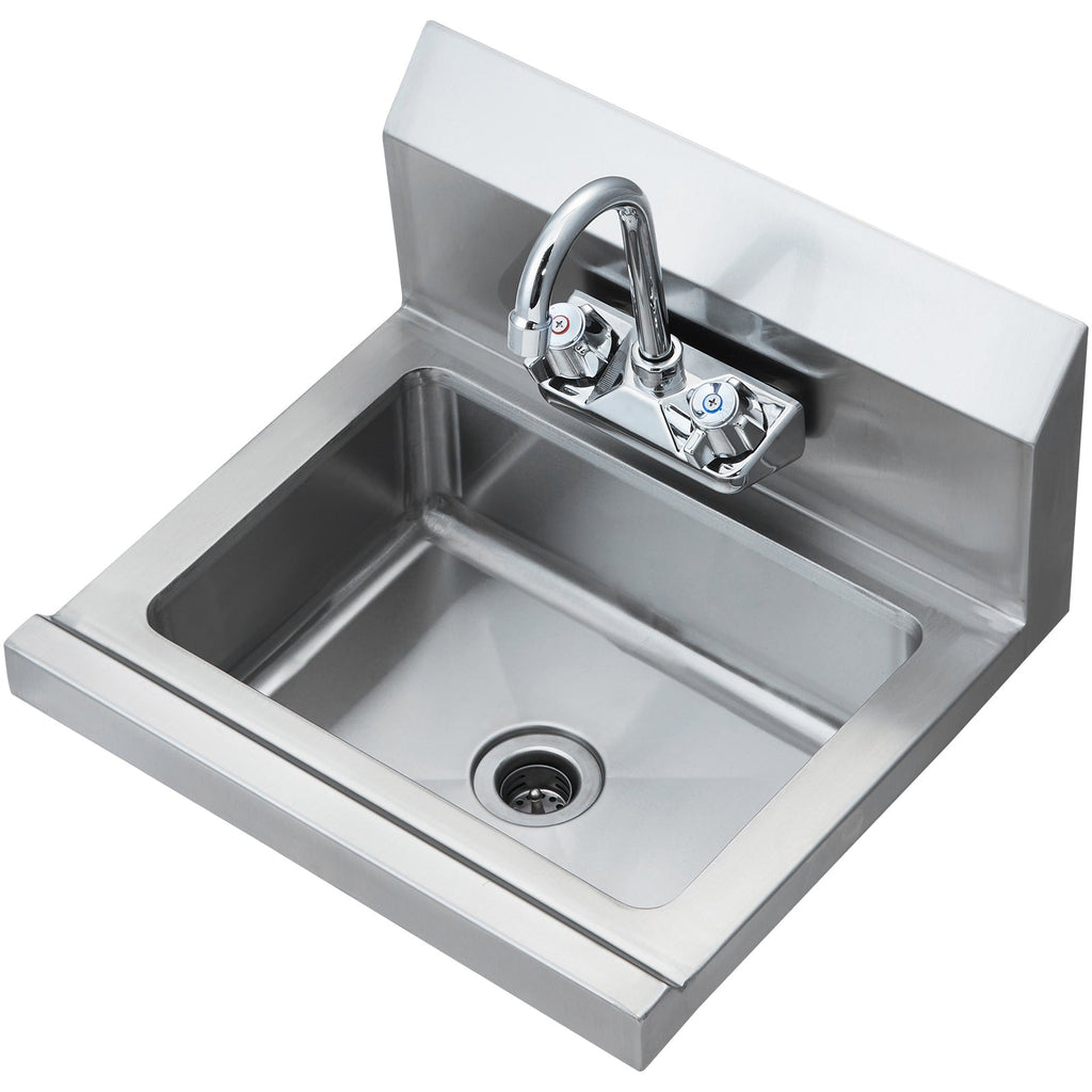 Stainless Steel Wall Mount Hand Sink 17 x 12.8