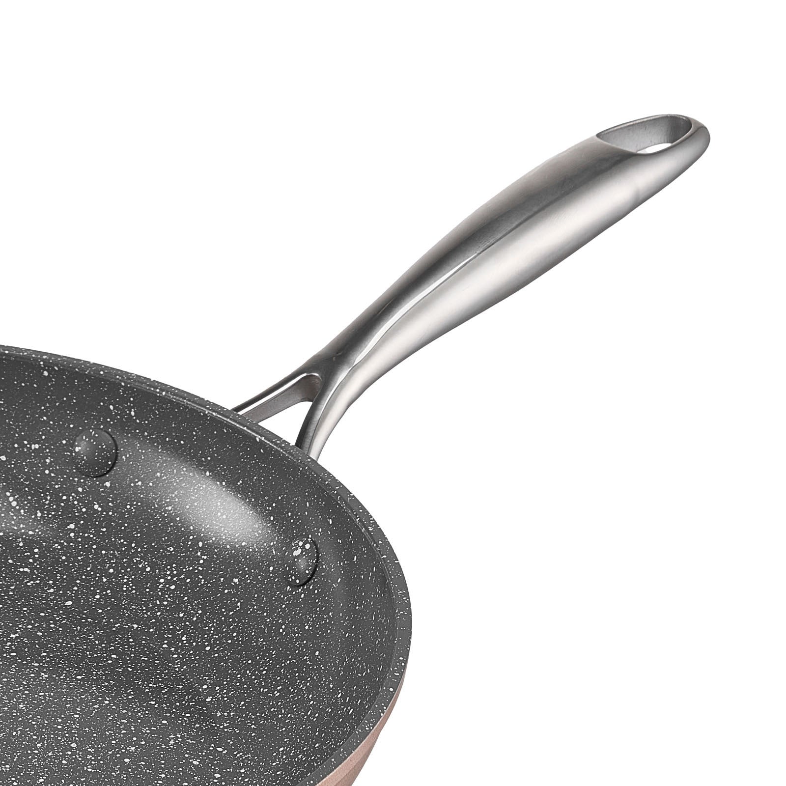 3 Piece Aluminum Skillet Set 8" 10" 12" Pre-Seasoned Grey