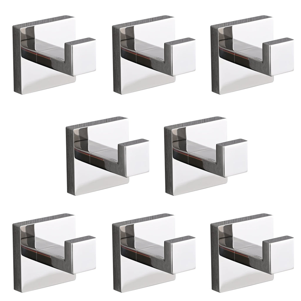8 Pack Stainless Steel Wall Mount Towel Hooks