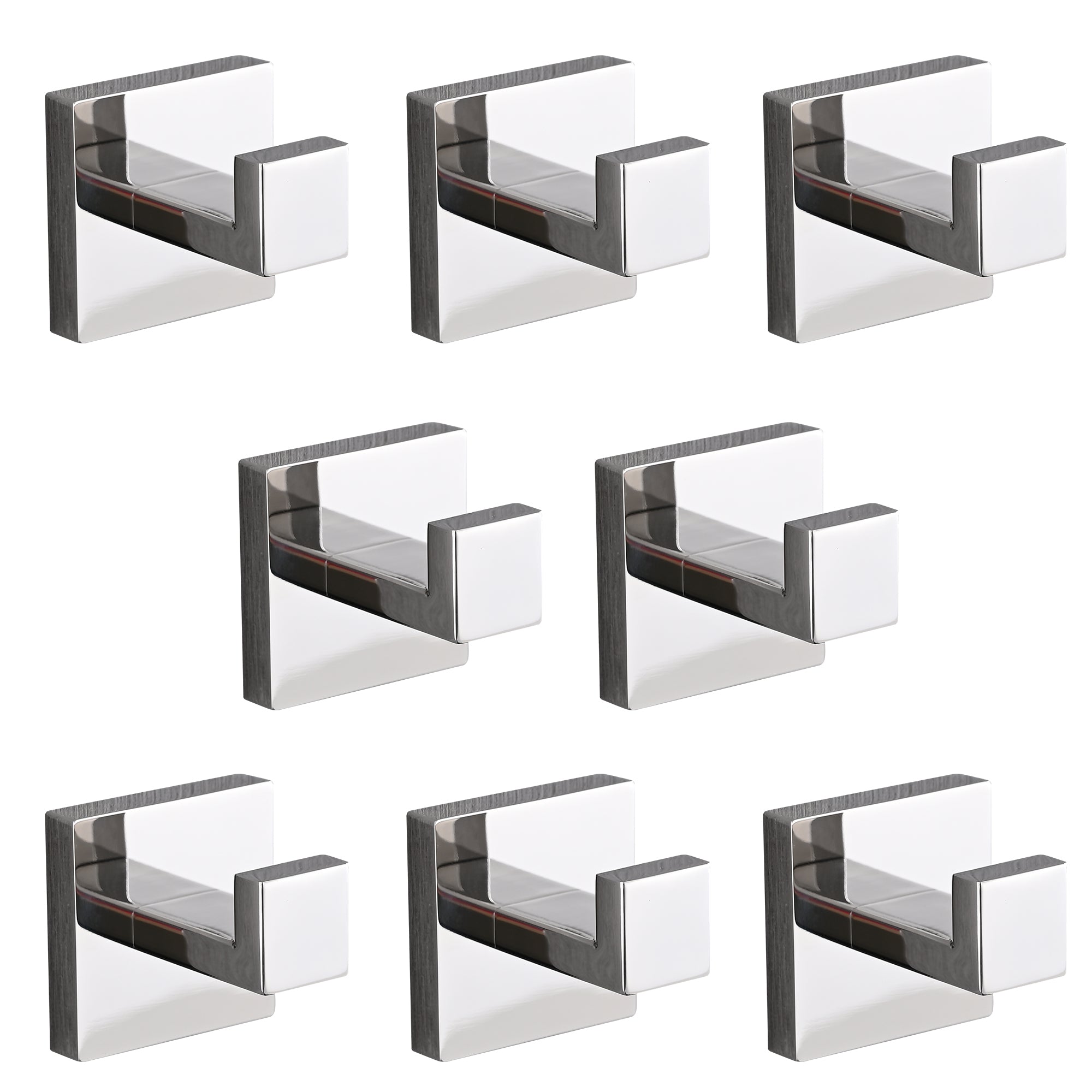 8 Pack Stainless Steel Wall Mount Towel Hooks