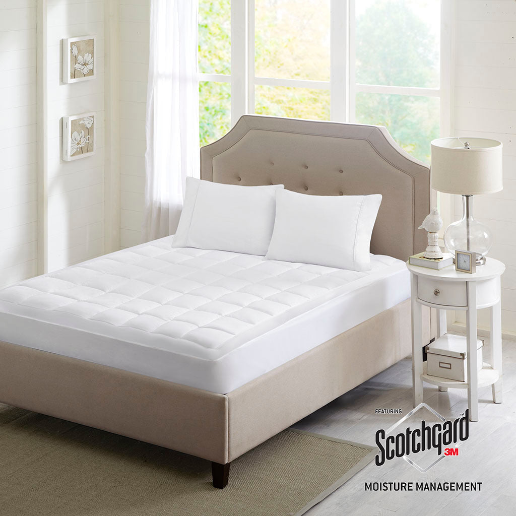 Mattress Pad - Quilted - 3M Microfiber - White
