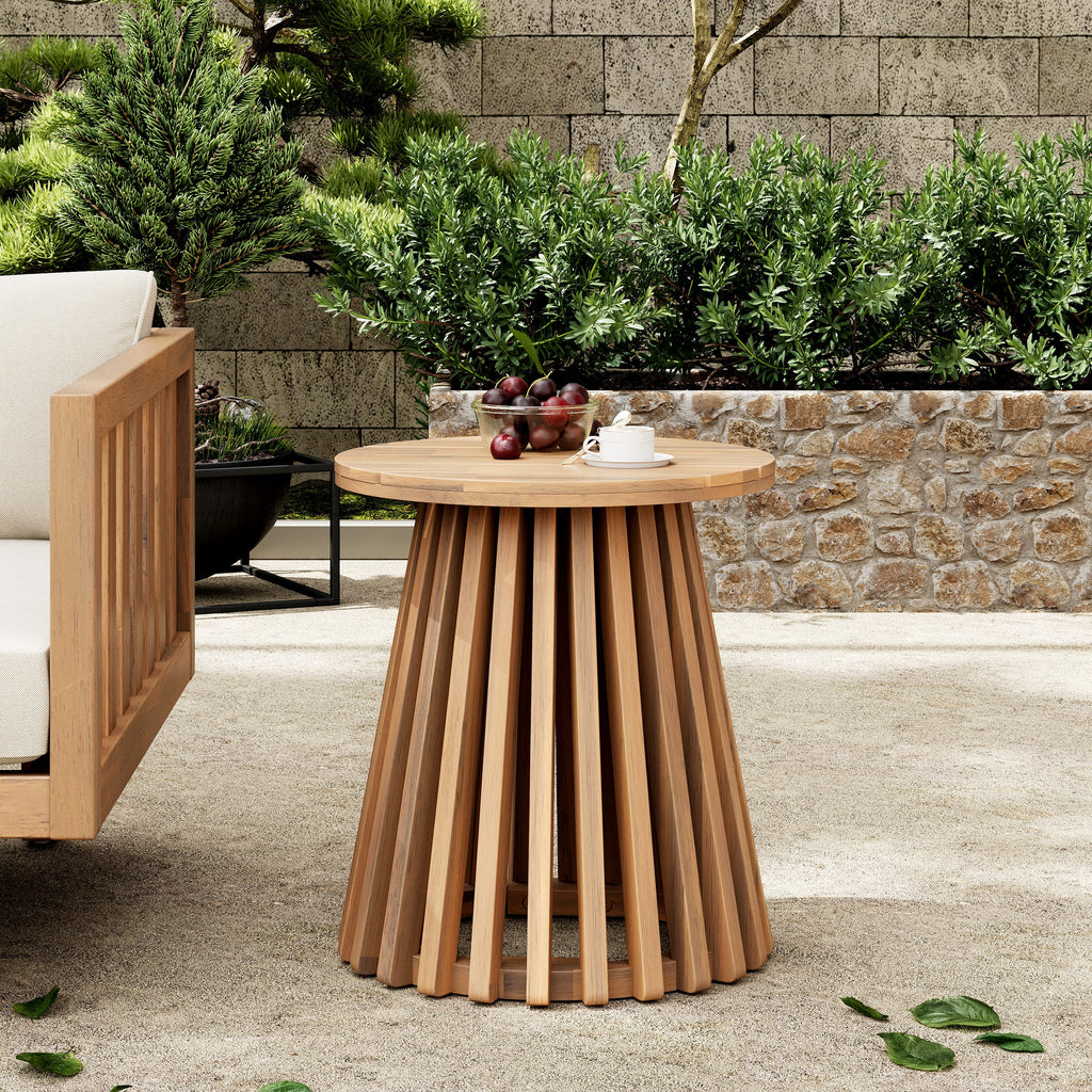 3 Piece Outdoor Conversation Set Acacia Wood Teak