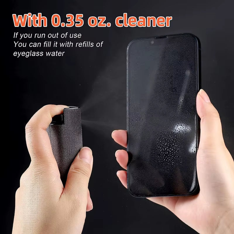 2in1 Screen Cleaner Spray Phone Laptop Cleaner Kit with Microfiber Cloth