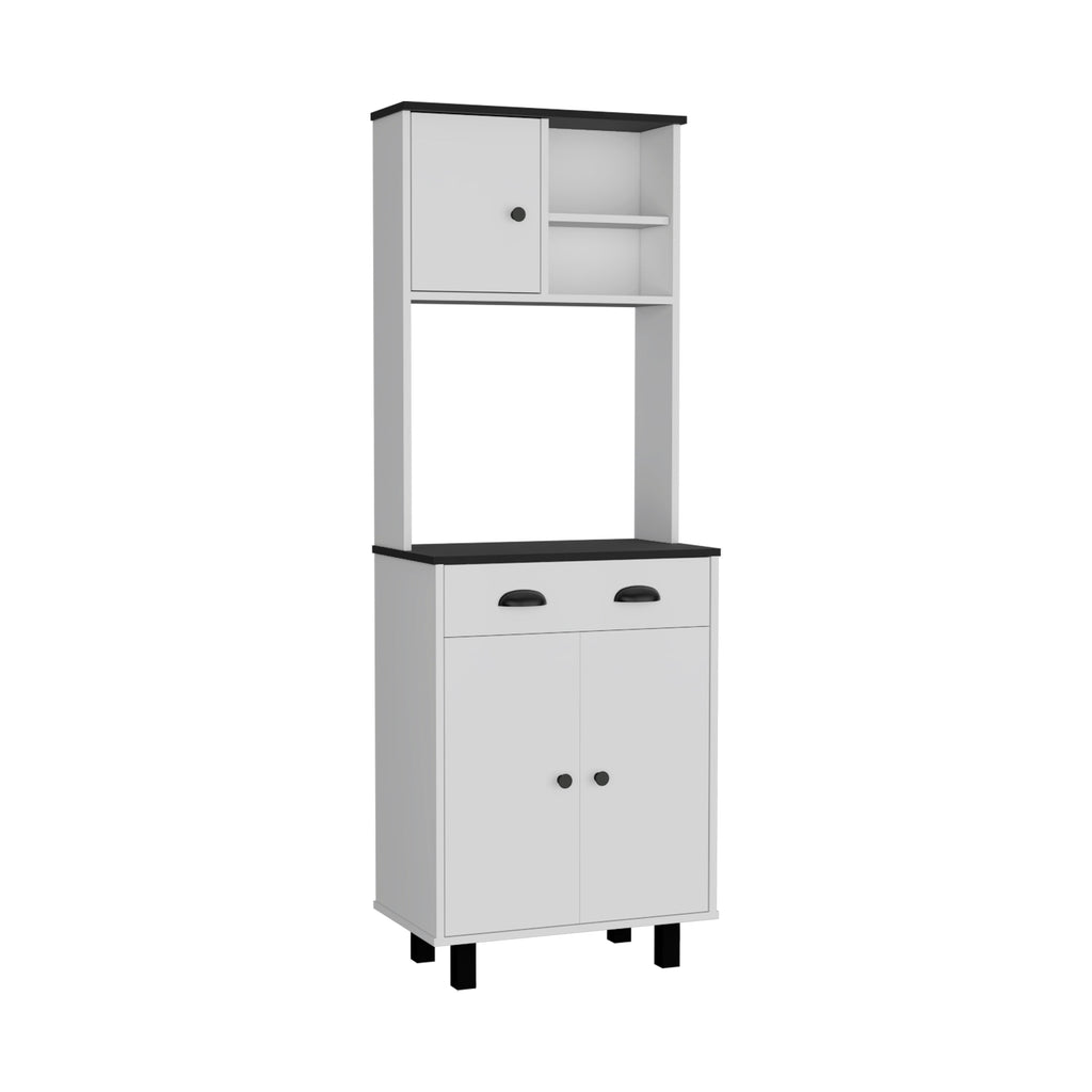 Salem Kitchen Pantry with 2 Cabinets, 2 Shelves, Drawer
