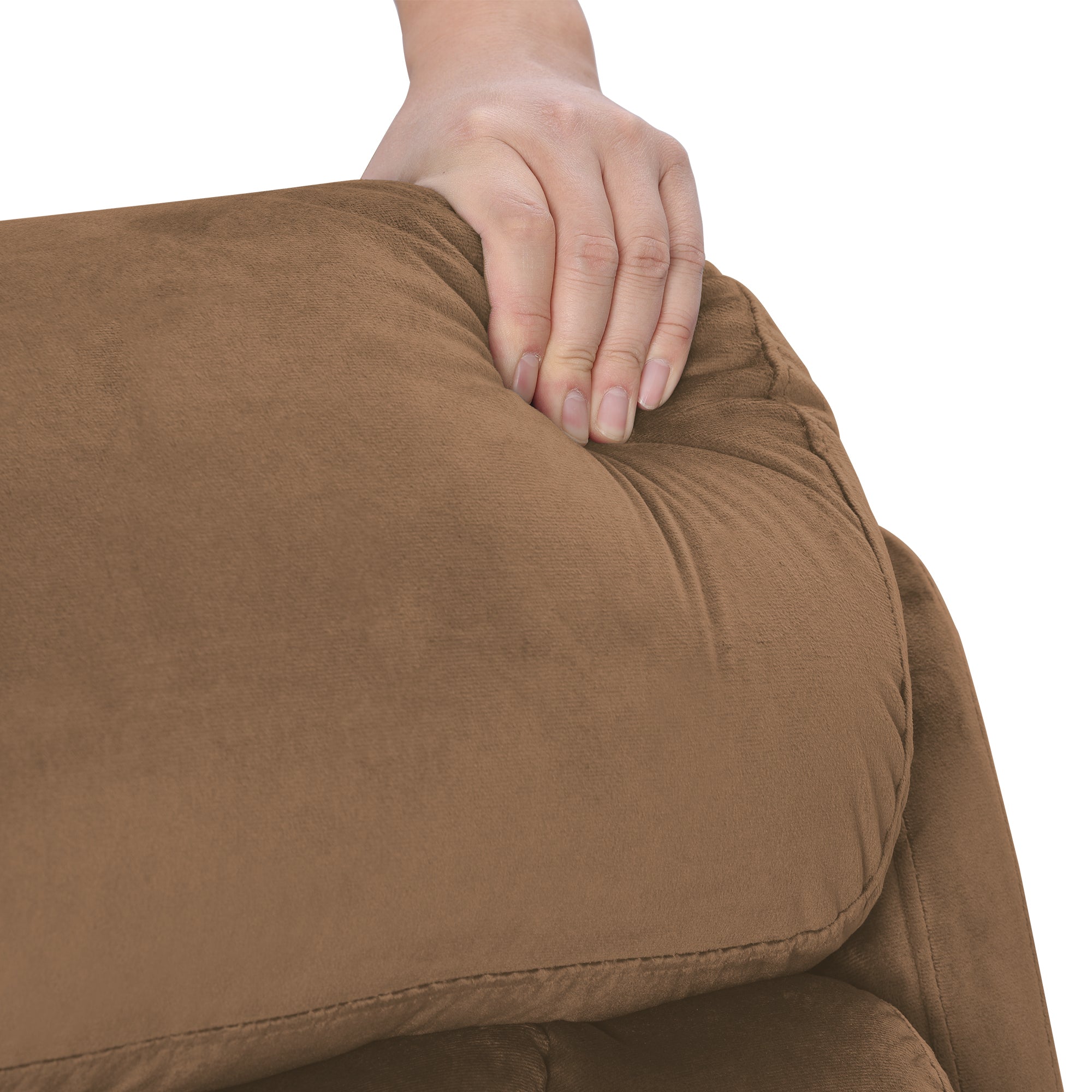 Lift Chair Recliner Power Recline Brown Cashmere for Elderly