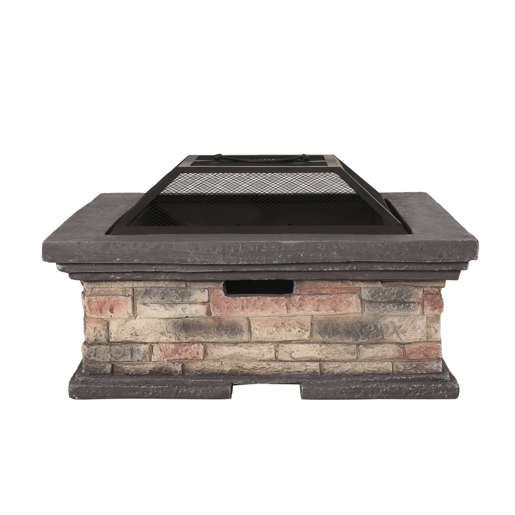 MGO 29" SQUARE WOOD BURNING FIRE PIT
