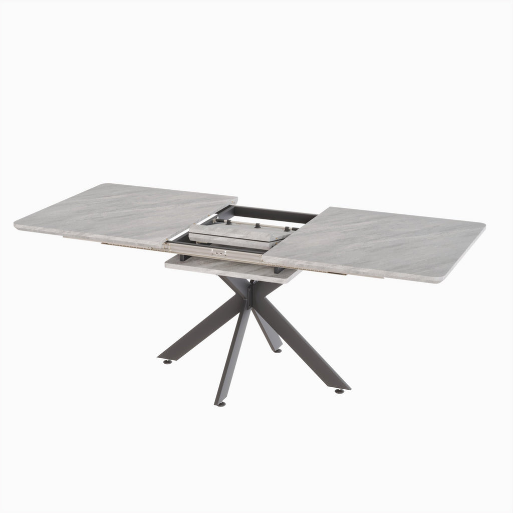 62.4' extendable 78.15' dining Table Set for 6-8 Person for Dining