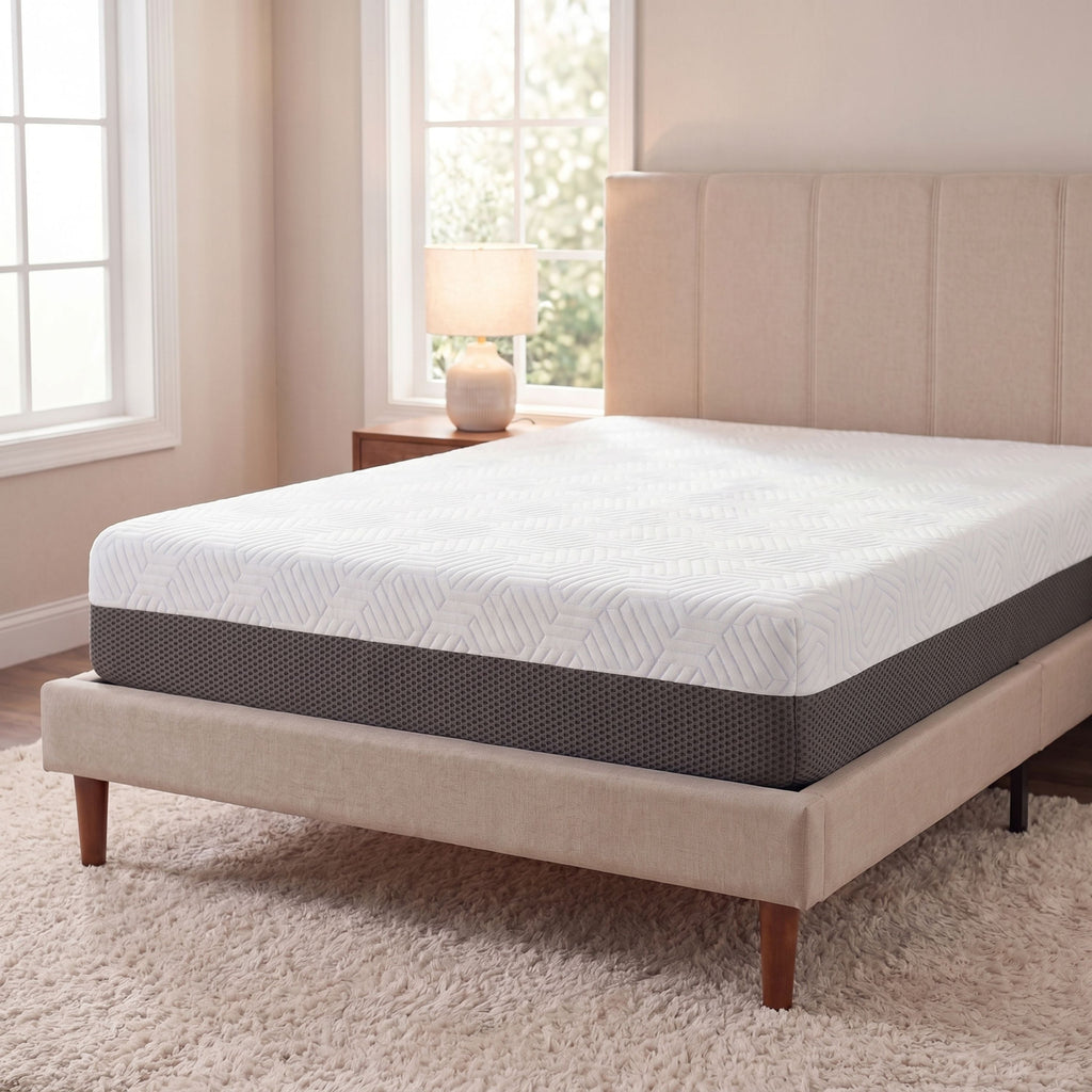 8 Inch Gel Memory Foam Mattress with Temperature Regulating Cover