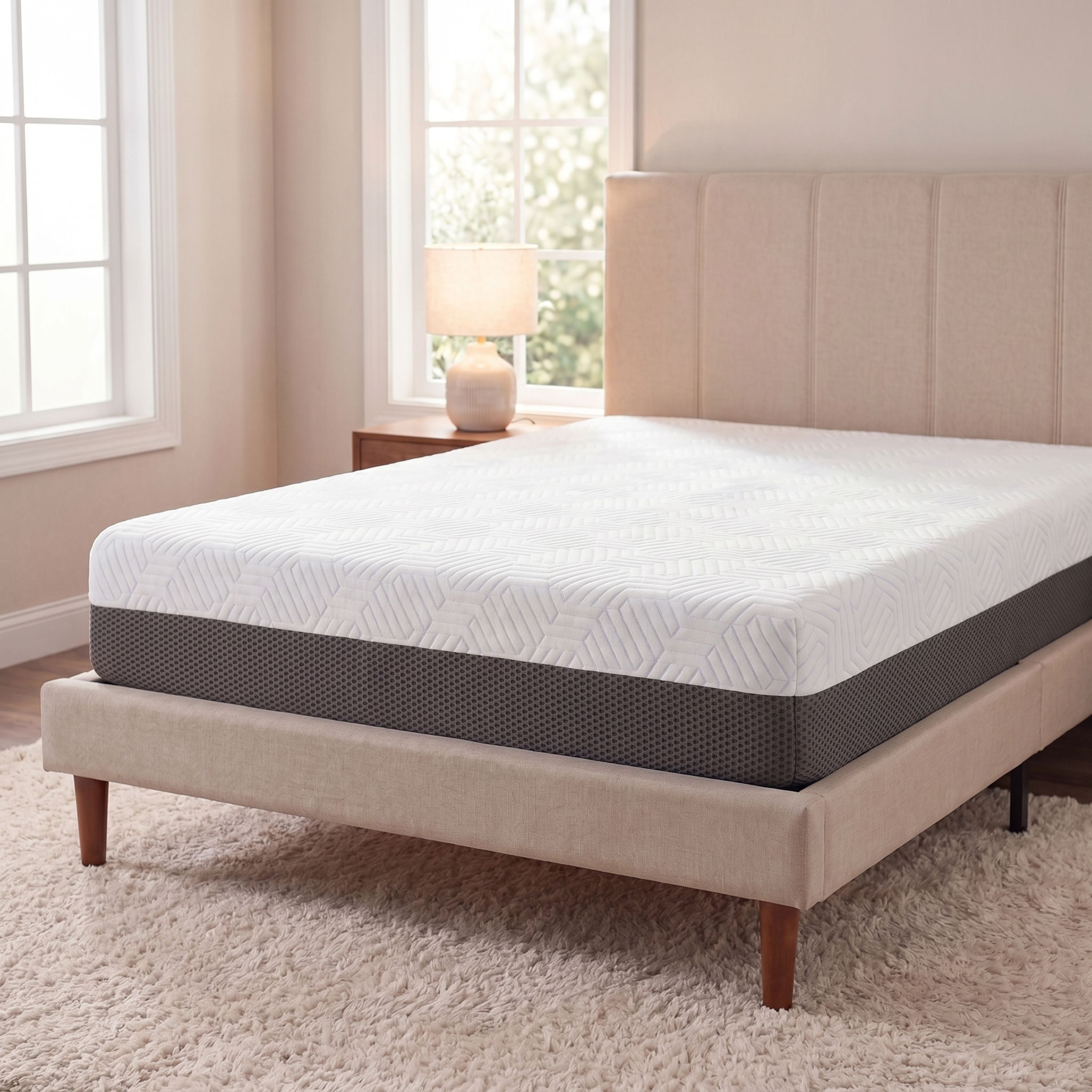 8 Inch Gel Memory Foam Mattress with Temperature Regulating Cover