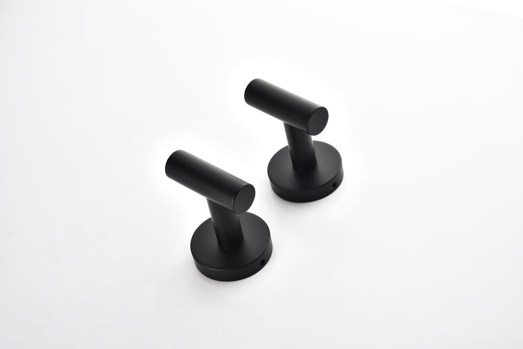 Stainless Steel Wall-Mounted Towel Hooks 2-Pack Bathroom