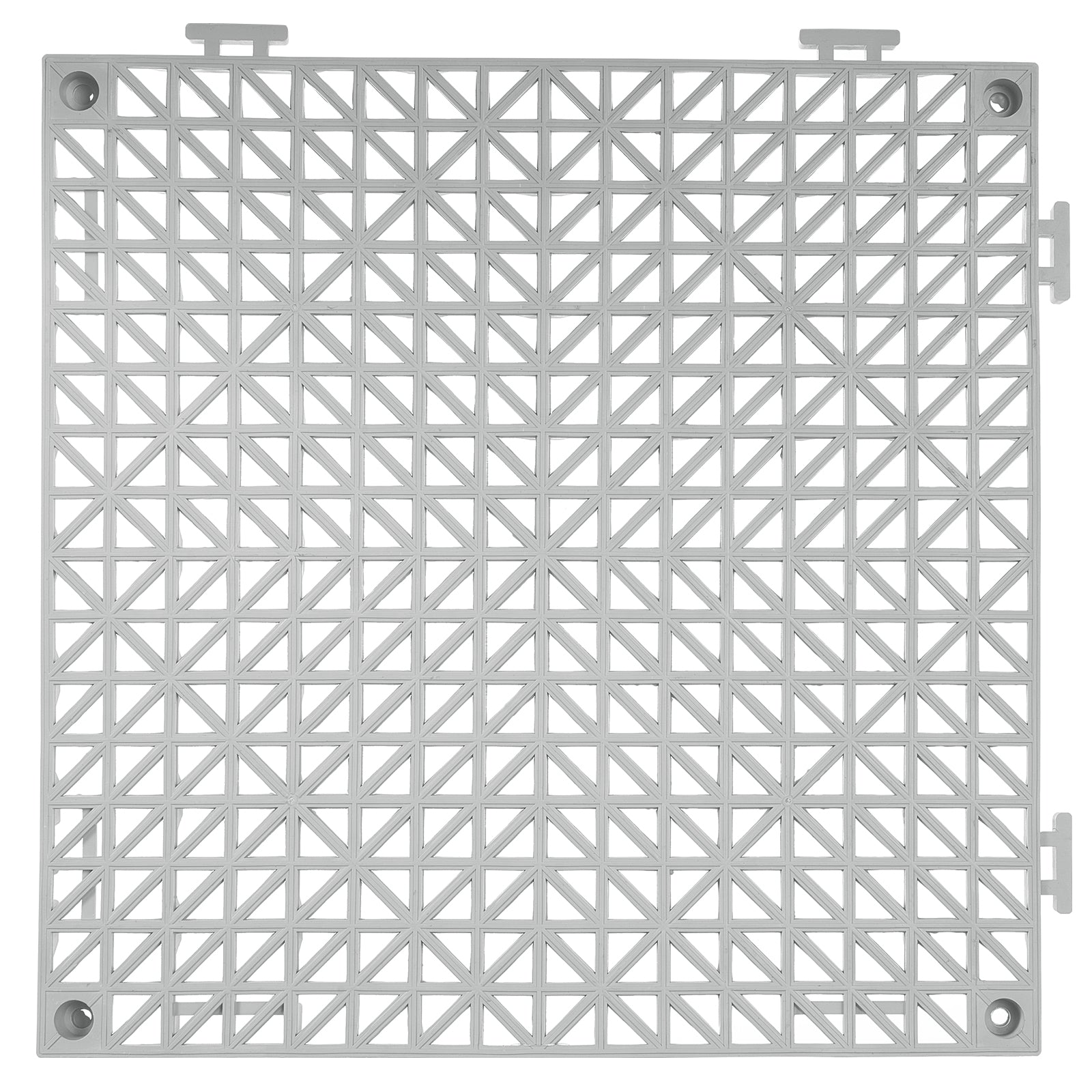 Interlocking Drainage Floor Tiles 12" x 12" Grey 55pc Set