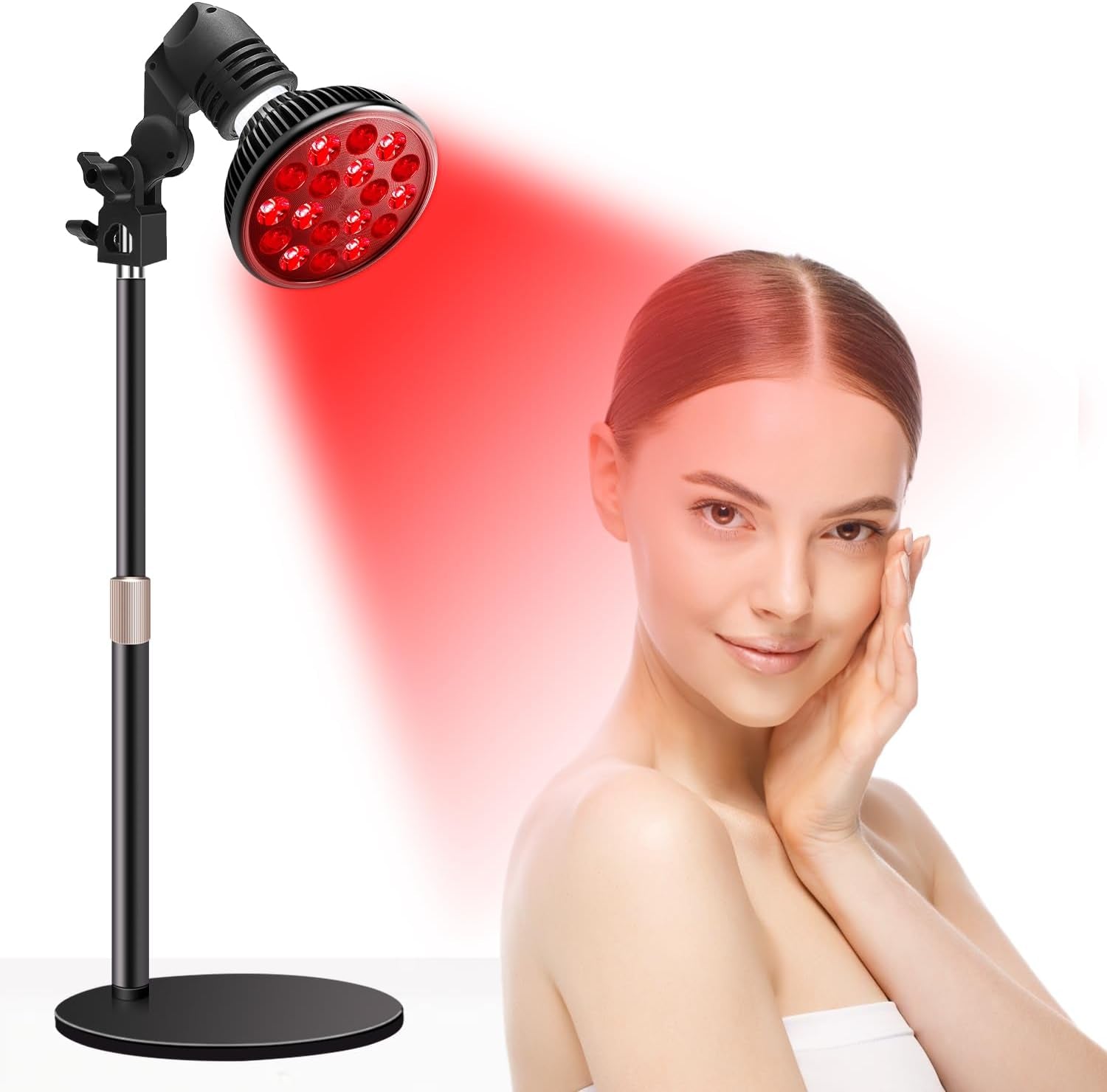 660nm Red Light Therapy Lamp Clip Infrared Therapy Light Face Body