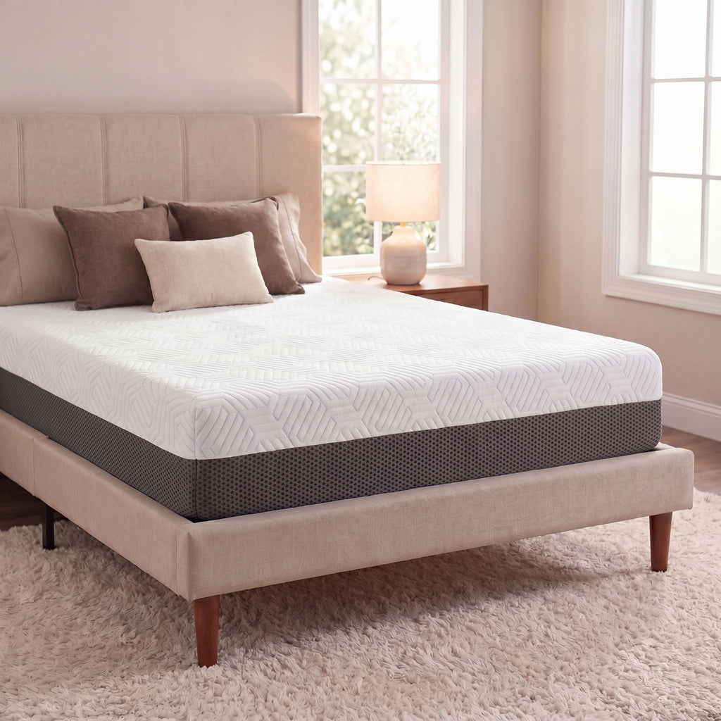 8 Inch Gel Memory Foam Mattress with Temperature Regulating Cover