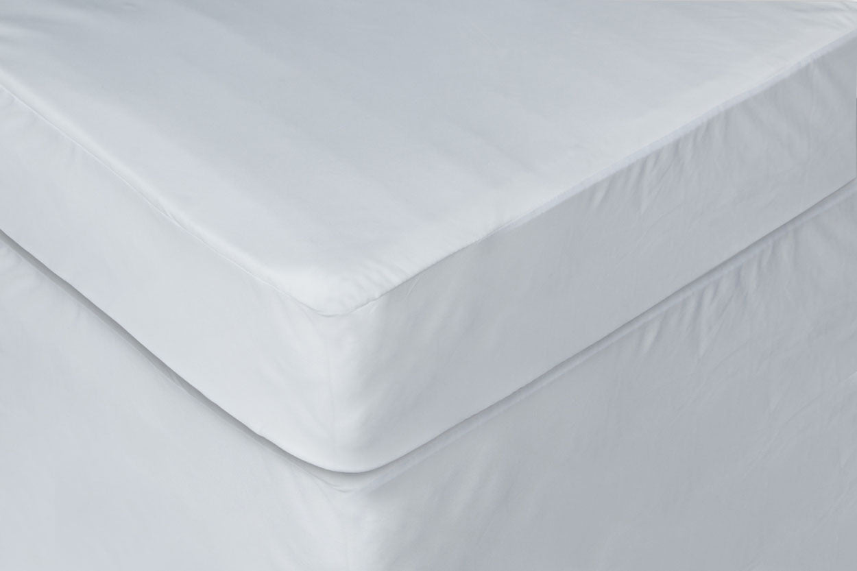 Waterproof Mattress Protector 75" x 54" Soft Wrinkle-Resistant White