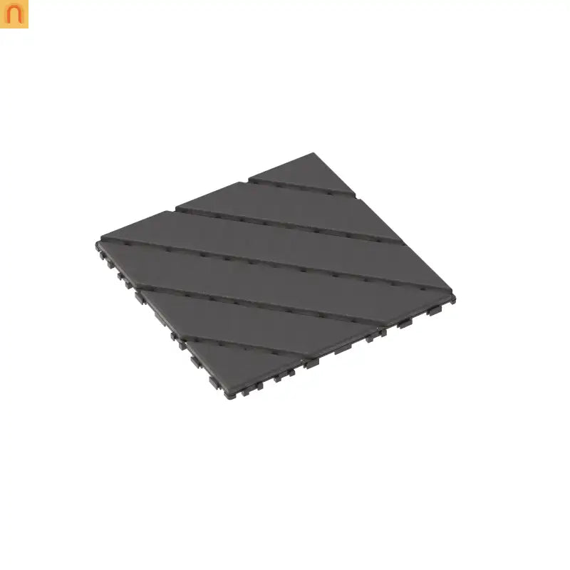 Outdoor Deck Tiles Interlocking PP Plastic Gray 12x12 in 44 Pack