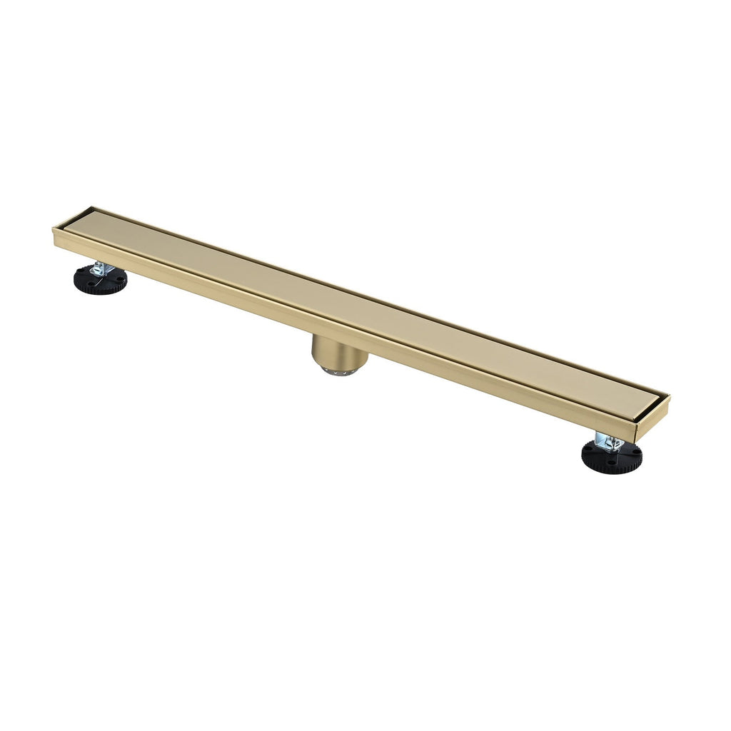 30" Linear Shower Drain with Hair Strainer and Leveling Feet
