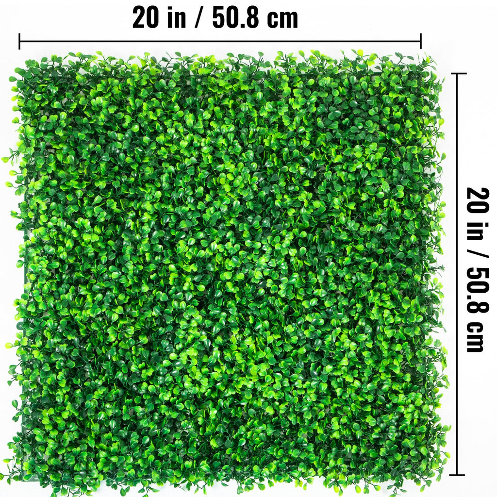 Artificial Boxwood Hedge Wall Panels 20 Pack 20"x20" Privacy